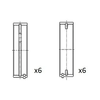 Coussinet de vilebrequin FAI AutoParts BM1062-050