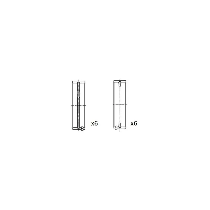 Coussinet de vilebrequin FAI AutoParts BM1062-STD