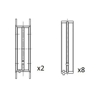 Coussinet de vilebrequin FAI AutoParts BM1065-STD