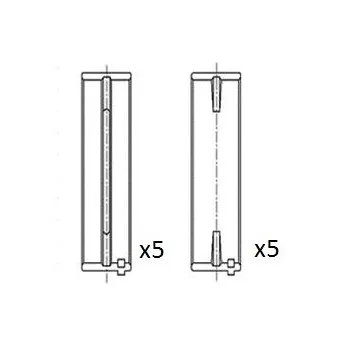 Coussinet de vilebrequin FAI AutoParts BM1066-050