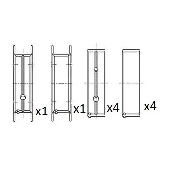 Coussinet de vilebrequin FAI AutoParts BM1067-STD