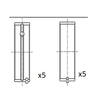 Coussinet de vilebrequin FAI AutoParts BM1069-025