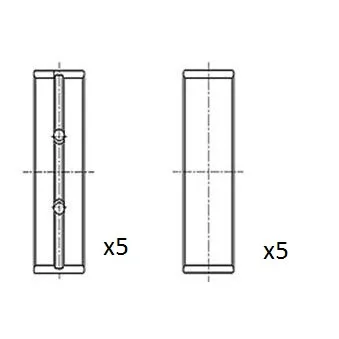 Coussinet de vilebrequin FAI AutoParts BM1112-025