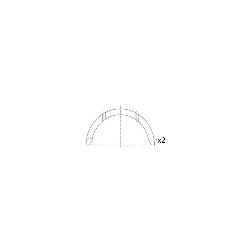 Rondelle d'écartement, vilebrequin FAI AutoParts BT3001-STD