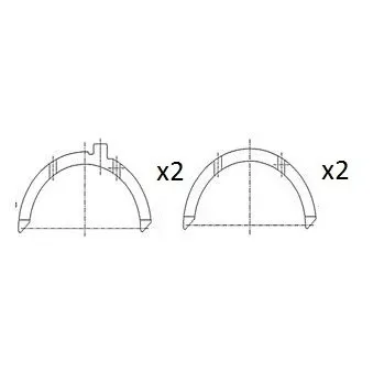Rondelle d'écartement, vilebrequin FAI AutoParts BT3002-STD