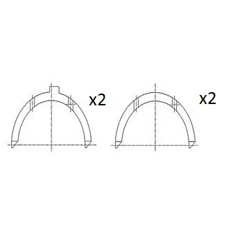 Rondelle d'écartement, vilebrequin FAI AutoParts BT3003-STD