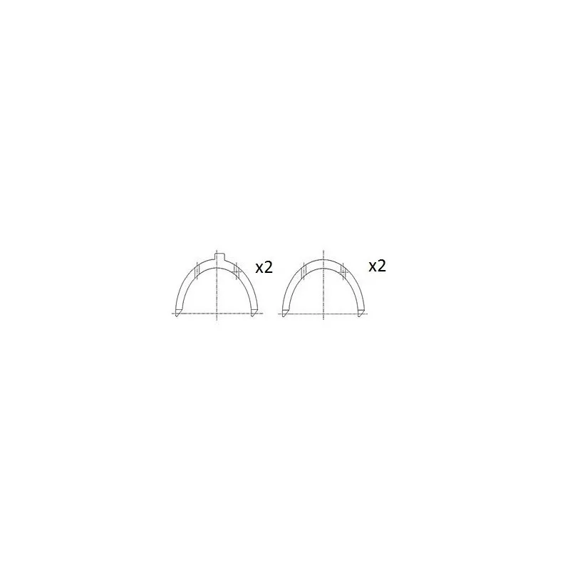 Rondelle d'écartement, vilebrequin FAI AutoParts BT3003-STD