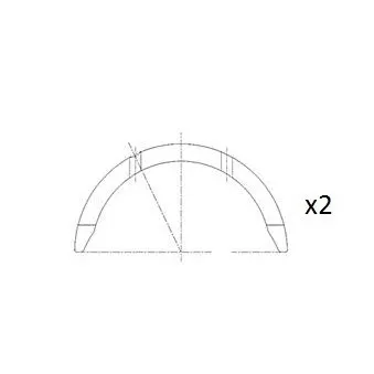 Rondelle d'écartement, vilebrequin FAI AutoParts BT3004-STD