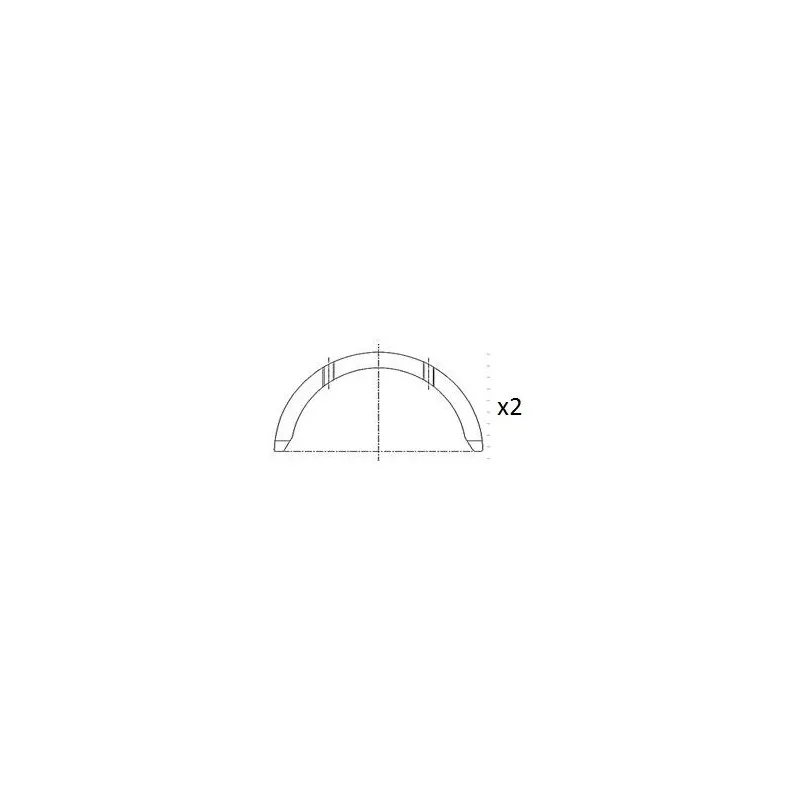 Rondelle d'écartement, vilebrequin FAI AutoParts BT3006-STD