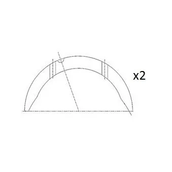 Rondelle d'écartement, vilebrequin FAI AutoParts BT3008-STD