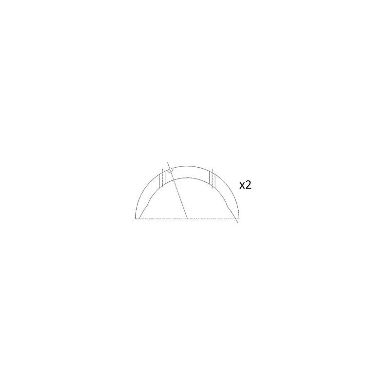 Rondelle d'écartement, vilebrequin FAI AutoParts BT3008-STD
