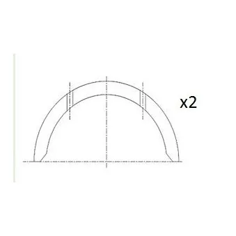 Rondelle d'écartement, vilebrequin FAI AutoParts BT3010-STD