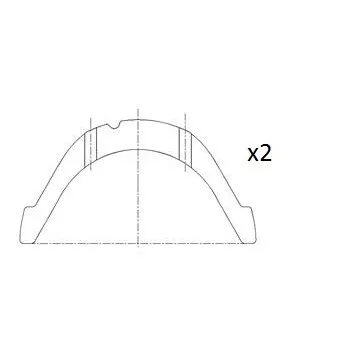 Rondelle d'écartement, vilebrequin FAI AutoParts BT3013-STD