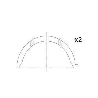 Rondelle d'écartement, vilebrequin FAI AutoParts BT3014-STD