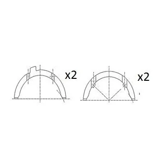 Rondelle d'écartement, vilebrequin FAI AutoParts BT3015-STD
