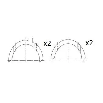 Rondelle d'écartement, vilebrequin FAI AutoParts BT3016-STD