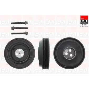 Kit de poulies, vilebrequin FAI AutoParts FVD1010K