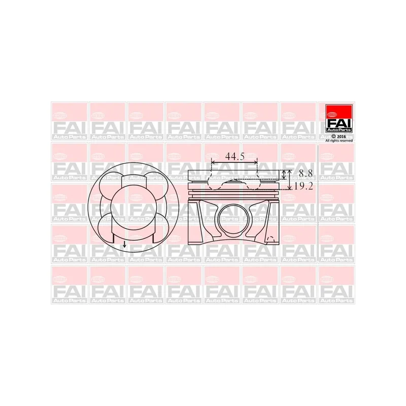 Piston FAI AutoParts PK17-050