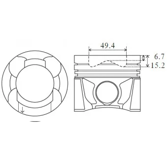 Piston FAI AutoParts PK23-000