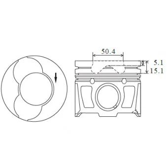 Piston FAI AutoParts PK25-000