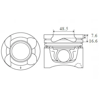 Piston FAI AutoParts PK27-050
