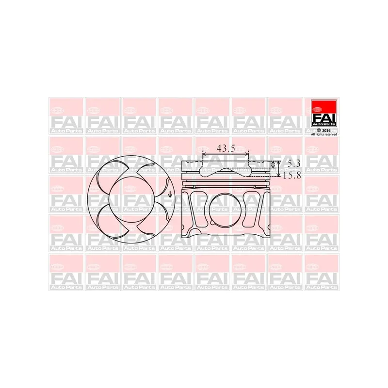 Piston FAI AutoParts PK8-000