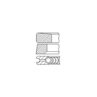 Jeu de segments de pistons FAI AutoParts PR19-050