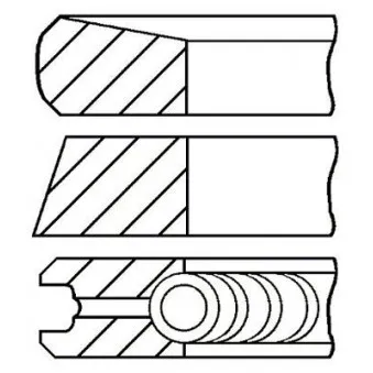 Jeu de segments de pistons FAI AutoParts PR20-000