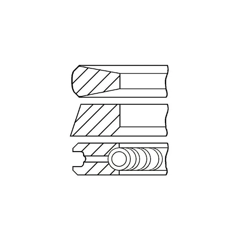 Jeu de segments de pistons FAI AutoParts PR25-000