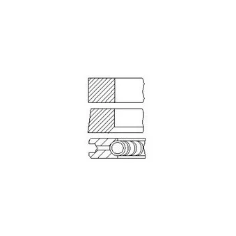 Jeu de segments de pistons FAI AutoParts PR58-000