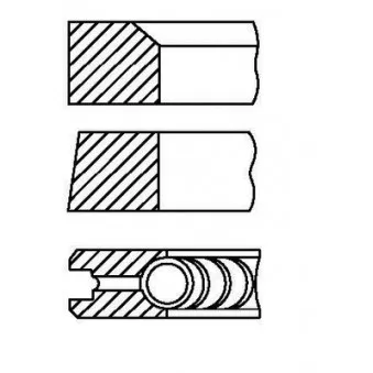 Jeu de segments de pistons FAI AutoParts PR7-000