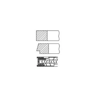 Jeu de segments de pistons FAI AutoParts PR78-000