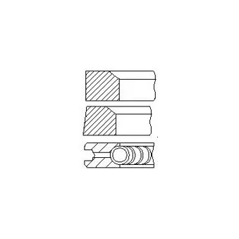 Jeu de segments de pistons FAI AutoParts PR89-000