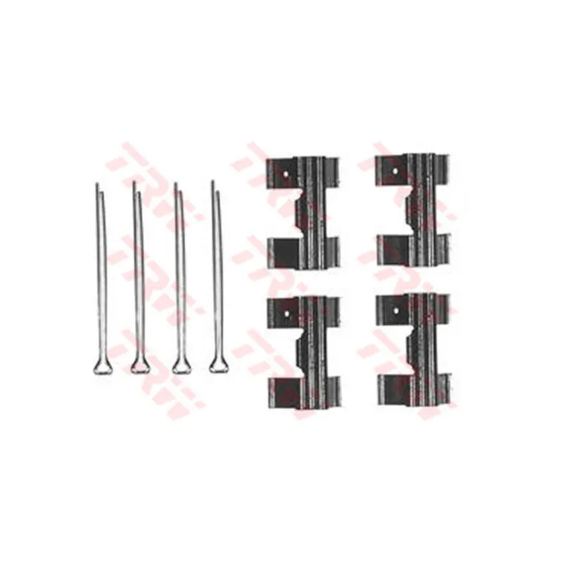 Kit d'accessoires, plaquette de frein à disque TRW PFK131