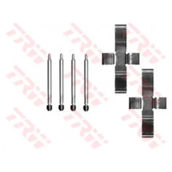 Kit d'accessoires, plaquette de frein à disque TRW PFK168