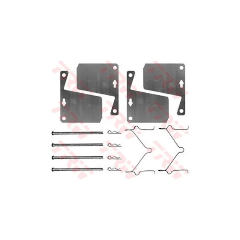 Kit d'accessoires, plaquette de frein à disque TRW PFK17