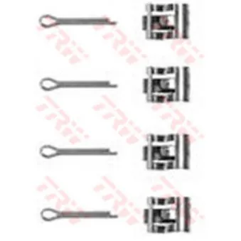 Kit d'accessoires, plaquette de frein à disque TRW PFK20