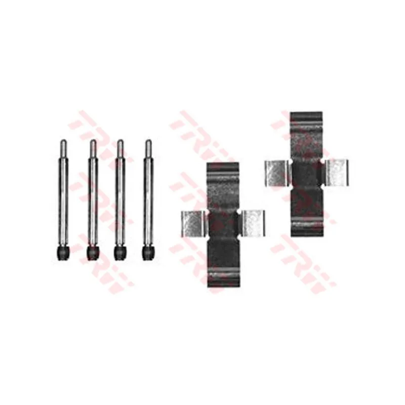 Kit d'accessoires, plaquette de frein à disque TRW PFK247
