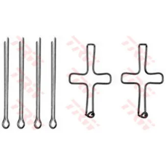 Kit d'accessoires, plaquette de frein à disque TRW PFK277