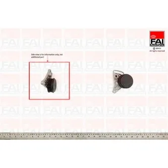 Poulie-tendeur, courroie trapézoïdale à nervures FAI AutoParts T1000