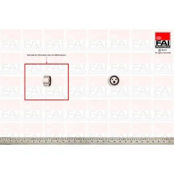 Poulie-tendeur, courroie de distribution FAI AutoParts T6085