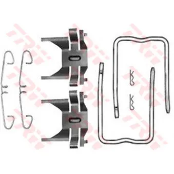 Kit d'accessoires, plaquette de frein à disque TRW PFK341