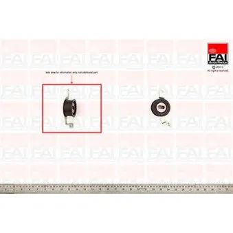 Poulie-tendeur, courroie de distribution FAI AutoParts T8656