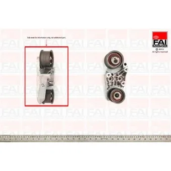 Poulie-tendeur, courroie de distribution FAI AutoParts T9268
