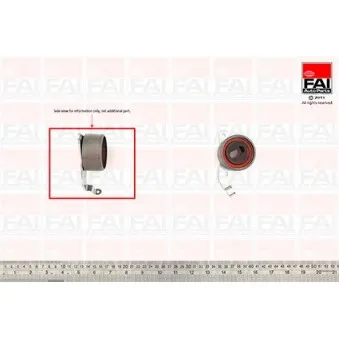 Poulie-tendeur, courroie de distribution FAI AutoParts T9325