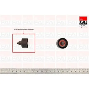 Poulie renvoi/transmission, courroie de distribution FAI AutoParts T9348