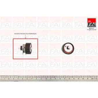 Poulie-tendeur, courroie de distribution FAI AutoParts T9356