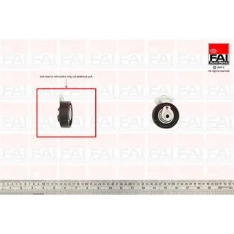 Poulie-tendeur, courroie de distribution FAI AutoParts T9357