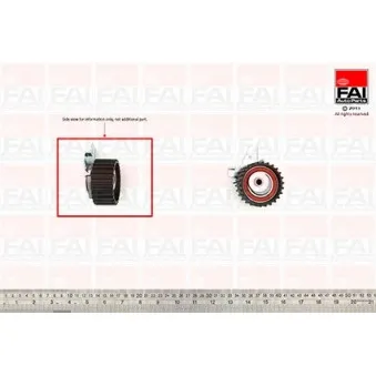 Poulie-tendeur, courroie de distribution FAI AutoParts T9376