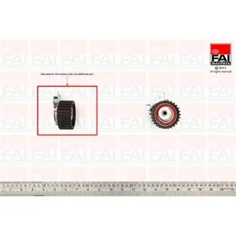 Poulie-tendeur, courroie de distribution FAI AutoParts T9383